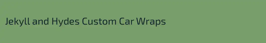 Jekyll and Hydes Custom Car Wraps